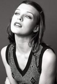 Milla Jovovich B&W Photo Shoot