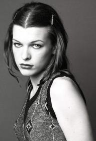 Milla Jovovich B&W Photo Shoot
