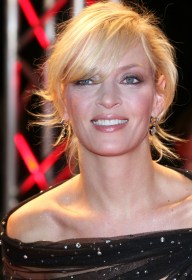 Uma Thurman reveals everything in a see trough dress