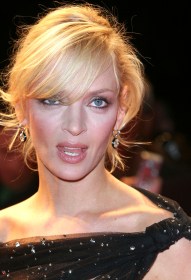 Uma Thurman reveals everything in a see trough dress